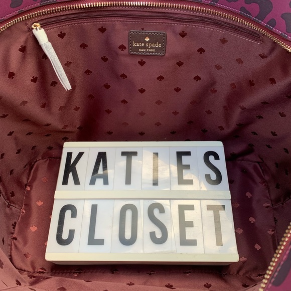 NWT ANIMAL PRINT KATE SPADE LARGE SHOULDER BAG - Picture 12 of 13